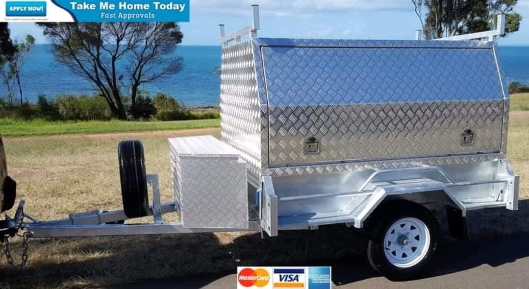 LOW STOCK! 6x4 Galvanised 3 Door Tradesman Tilt Trailer 750kg ATM